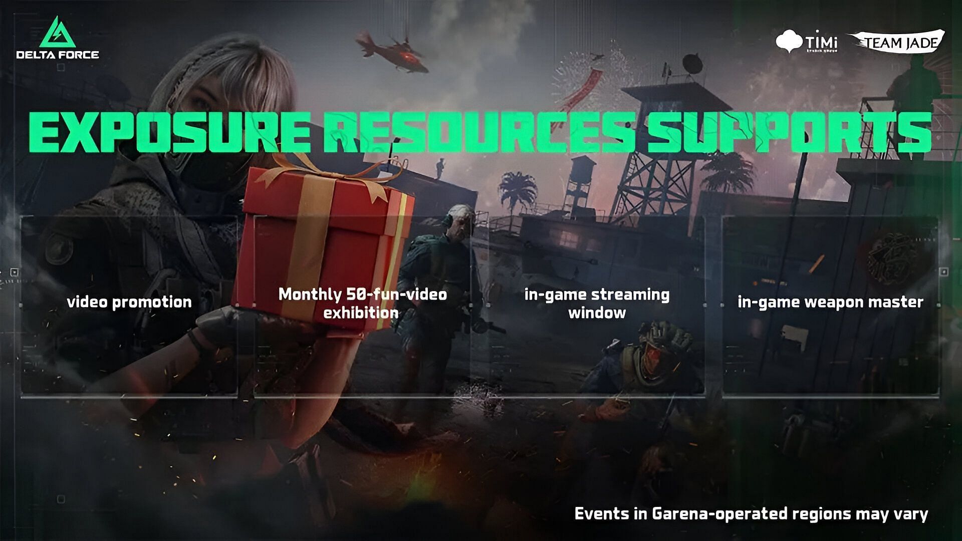 Creators can gain the following incentives from Delta Force Creator Program (Image via TiMi Studio Group)